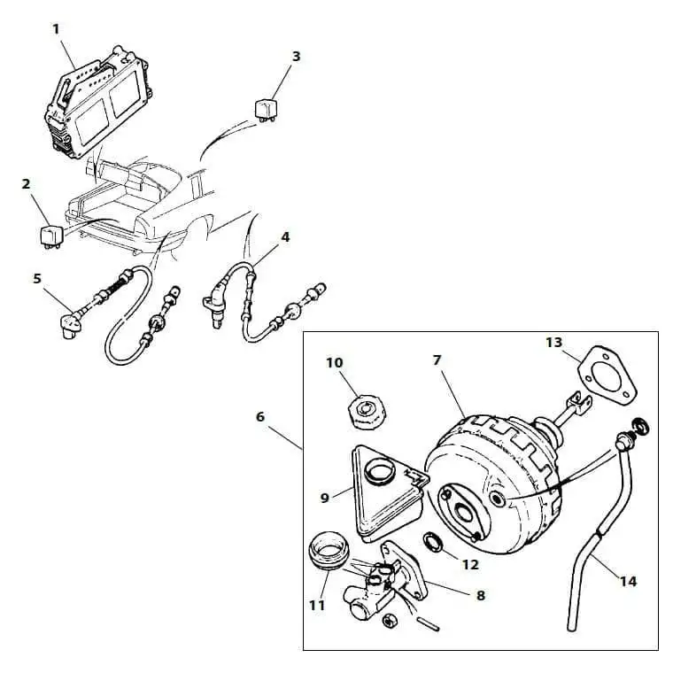 Speed Sensor, Left Rear