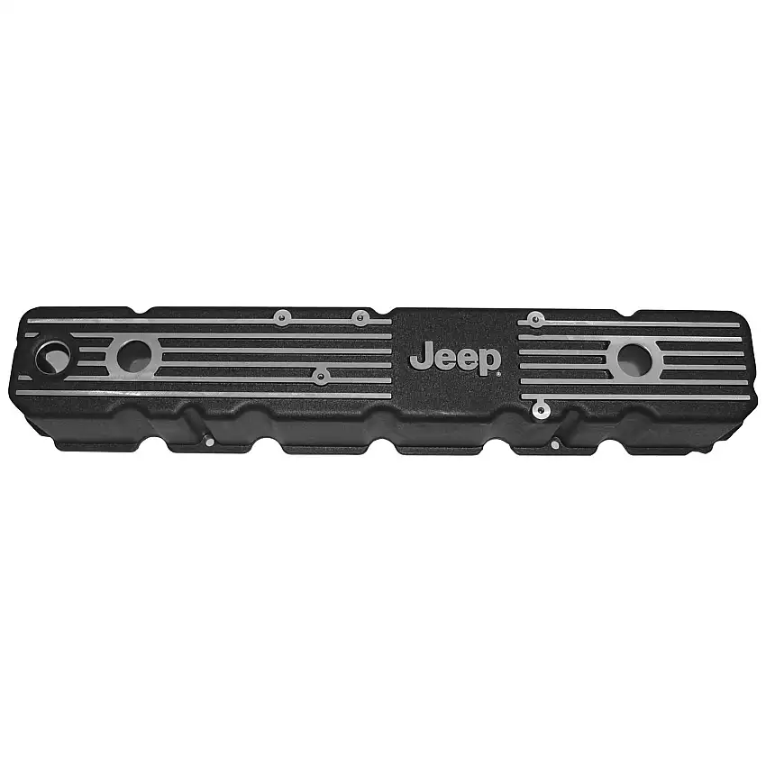 Omix-Ada DMC-6914 Aluminum Valve Cover with Jeep Logo