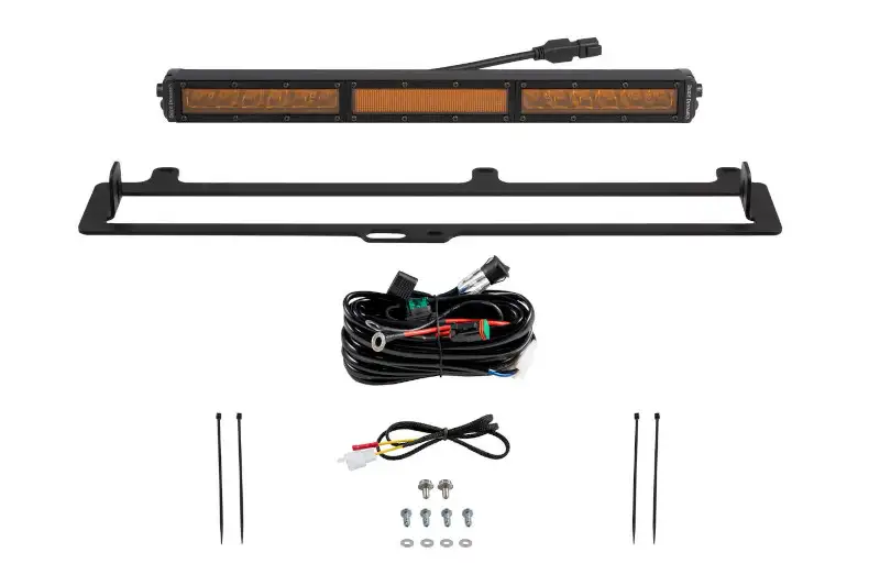 2022-2025 Toyota Tundra Diode Dynamics TRD Pro Grille Light Bar Kit (Amber/Combo) | DD7416