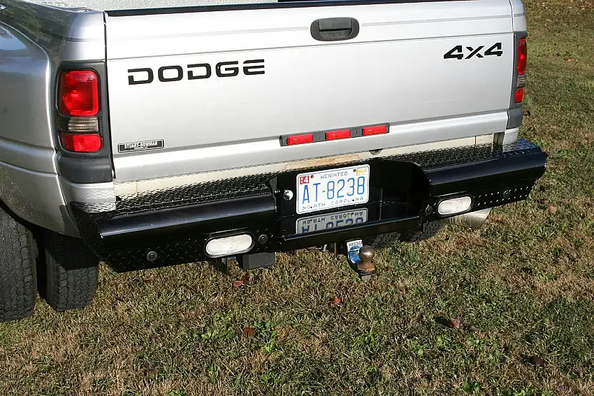 Fab Fours DR94-T1650-1 Black Steel Ranch Rear Bumper
