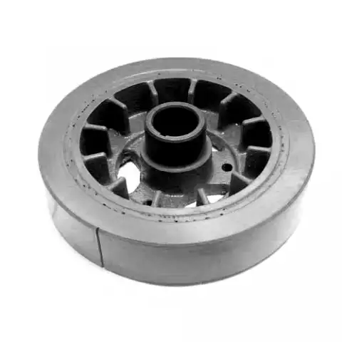BALANCER-HARMONIC-CRANKSHAFT-340-350-365-375 HP-CORRECT WITH FINS-62-67 (#E13238)