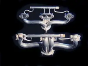 HEADER SET-EXHAUST MANIFOLD-MODIFIED-CERAMIC COATED-LIGHT PORTING-PAIR-84-86E (#E13489)