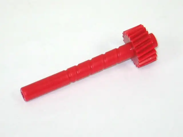 GEAR-SPEEDOMETER DRIVE-RED-21 TOOTH-NYLON-55-60 (#E13507)