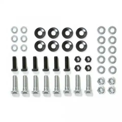 BOLT KIT-REAR BUMPER BRACE-WITH HARDWARE TO ATTACH BRACES TO FRAME-46 PIECES-68-73 (#E13806)