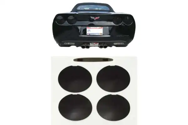 BLACK OUT LIGHT KIT-TAIL AND BRAKE LIGHT-SMOKE BLACK-REAR-05-12 (#E14049)