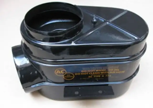 AIR CLEANER-BOX ASSEMBLY-ROCHESTER FUEL INJECTION-NEW-58-62 EARLY (#E25036)