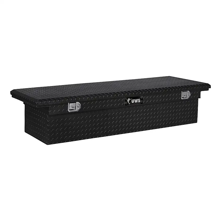 UWS Gloss Black Aluminum 66" Truck Tool Box with Low Profile (Heavy Packaging) EC10402