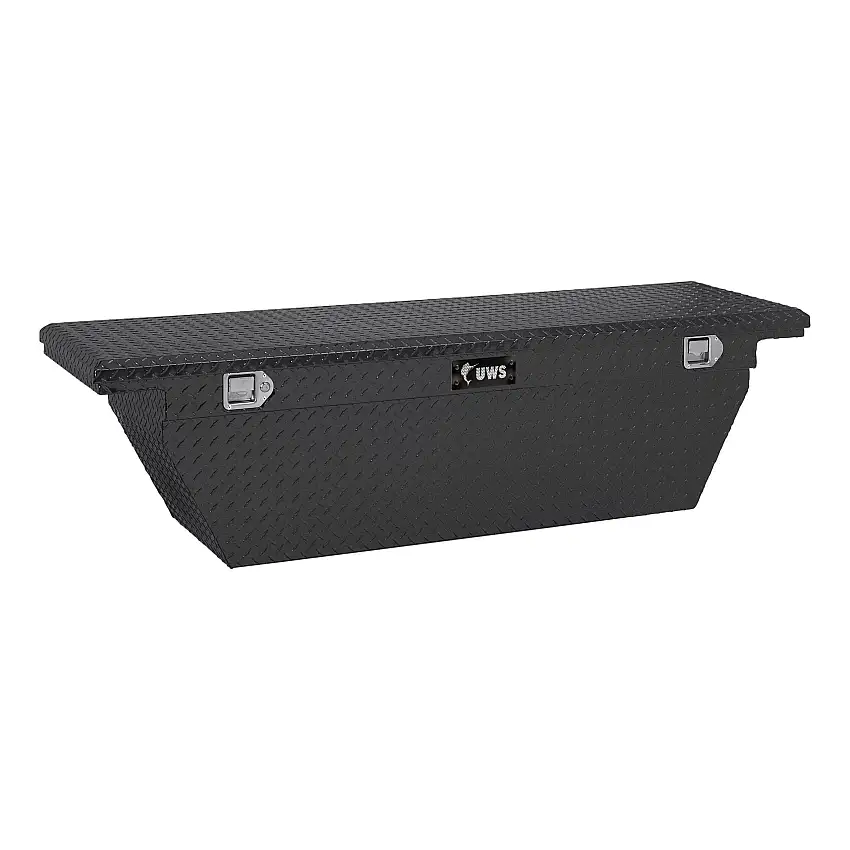 UWS Matte Black Aluminum 69" Deep Angle Tool Box, Low Profile (Heavy Packaging) EC10783