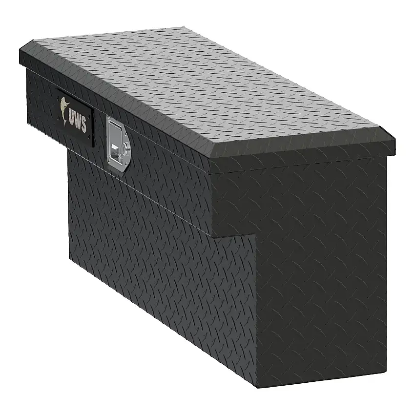 UWS Matte Black Aluminum UTV Side Tool Box - Polaris Ranger (Heavy Packaging) EC10993