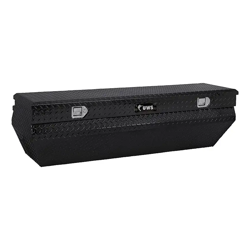 UWS Gloss Black Aluminum 55" Wedged Angled Utility Chest Box (Heavy Packaging) EC20322