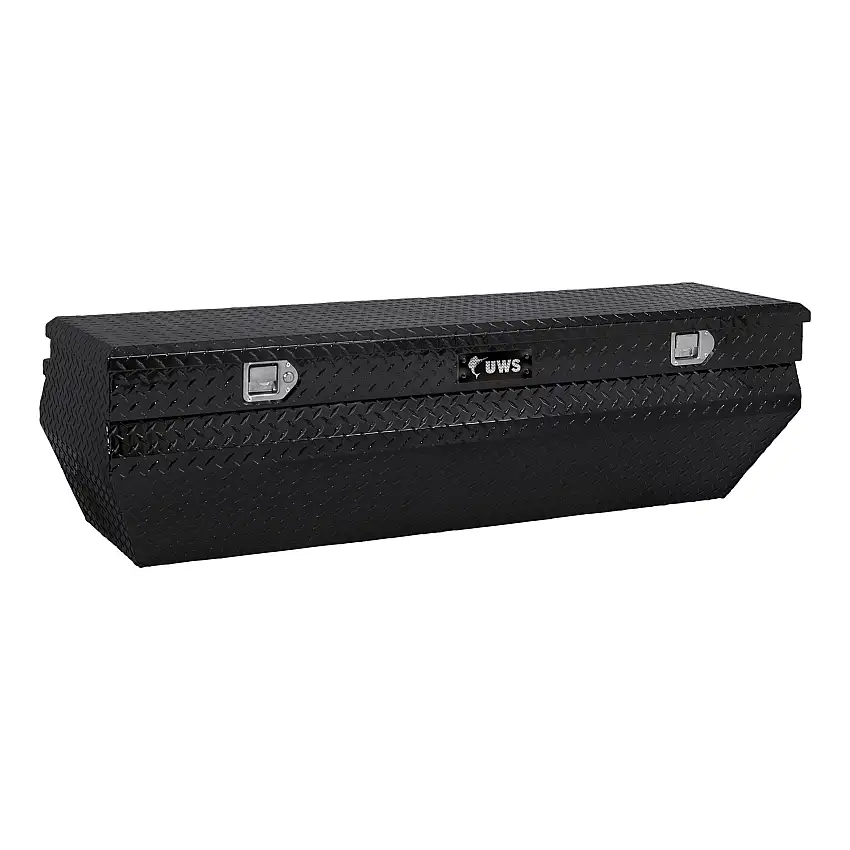 UWS Gloss Black Aluminum 62" Wedged Angled Utility Chest Box (Heavy Packaging) EC20382