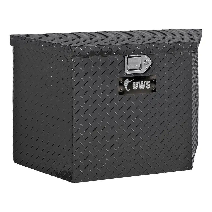 UWS Gloss Black Aluminum 49" Trailer Tongue Box (Heavy Packaging) EC20442