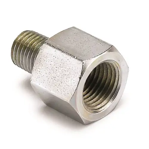 Autometer Fitting, Adapter, 1/8" Nptf Female To 1/16" Npt Male, For Ford Fuel Rail 3280