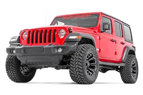 Rough Country 2.5in Jeep Suspension Lift Kit, V2 Shocks & Springs (18-20 Wrangler JL Rubicon) 66670