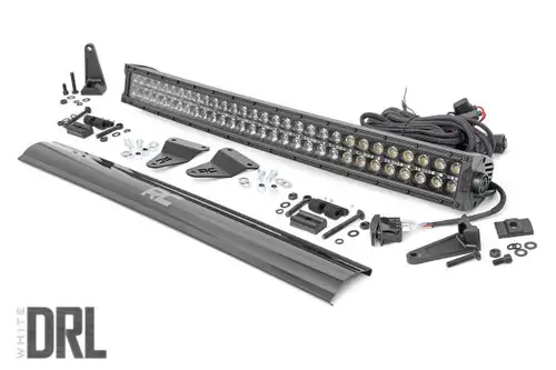 Rough Country Toyota 30in LED Grille Kit, Black Series w/ Cool White DRL (14-20 4-Runner) 70787