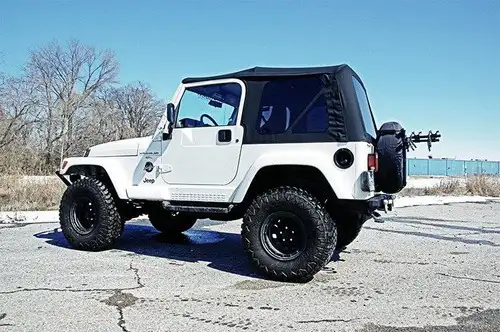 Rough Country Jeep Replacement Soft Top, Black (97-06 TJ Wrangler Full Steel Doors) RC85020.35