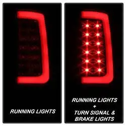 Spyder Auto Version 2 Light Bar LED Tail Lights - Black Smoke 5084750