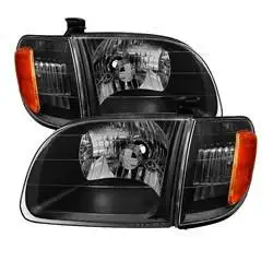 Spyder Auto OEM Style Headlights & Corner Lights - Black 9033292