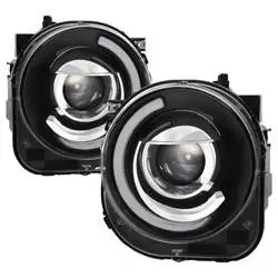 Spyder Auto Projector Headlights - Light Bar DRL -Black 9039720