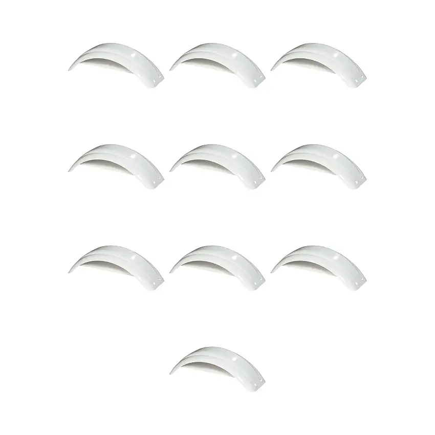 Fulton (10-Pack) Trailer Fender, 8 Inch - 12 Inch Tire Size, White
