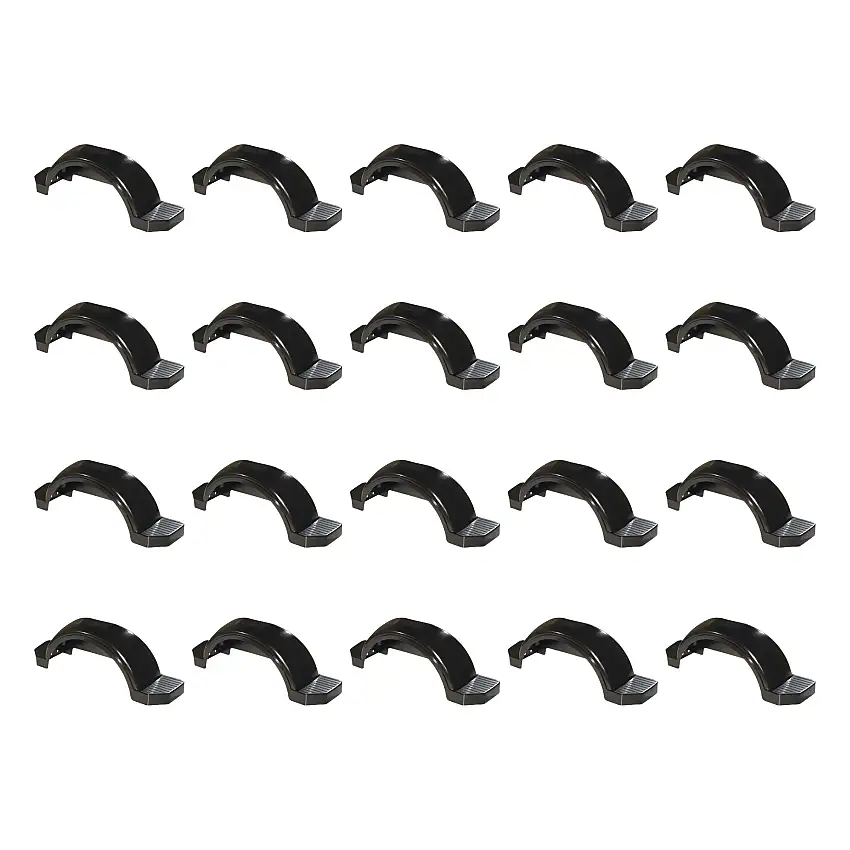 Fulton (20-Pack) Trailer Fender, 15 Inch Tire Size, Black