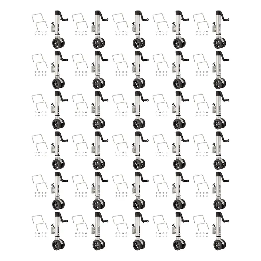 Fulton (30-Pack) F2® Marine Trailer Jack, 1,600 lbs. Lift Capacity, Sidewind, Bolt-On Side Mount, 10 Inch Travel