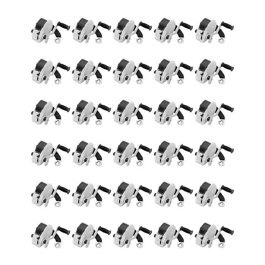 Fulton (30-Pack) F2® Marine Trailer Winch, Single-Speed, 1,600 lbs. Capacity, 20 Foot Strap, Silver Cover