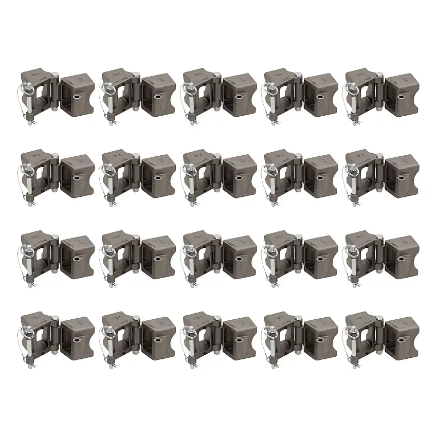 Fulton (20-Pack) Fold-Away Hinge Kit, Weld On, 7,500 lbs. Capacity, 3 Inch x 4 Inch