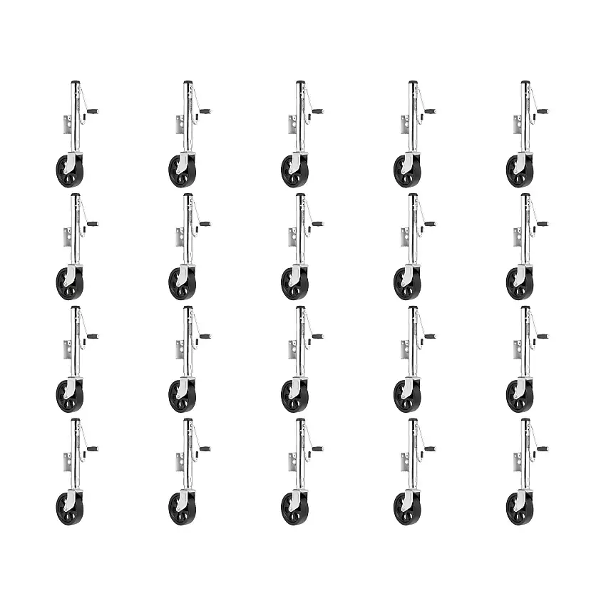 Fulton (20-Pack) Marine Trailer Jack, 1,200 lbs. Lift Capacity, Sidewind, Weld-On Side Mount, 10 Inch Travel