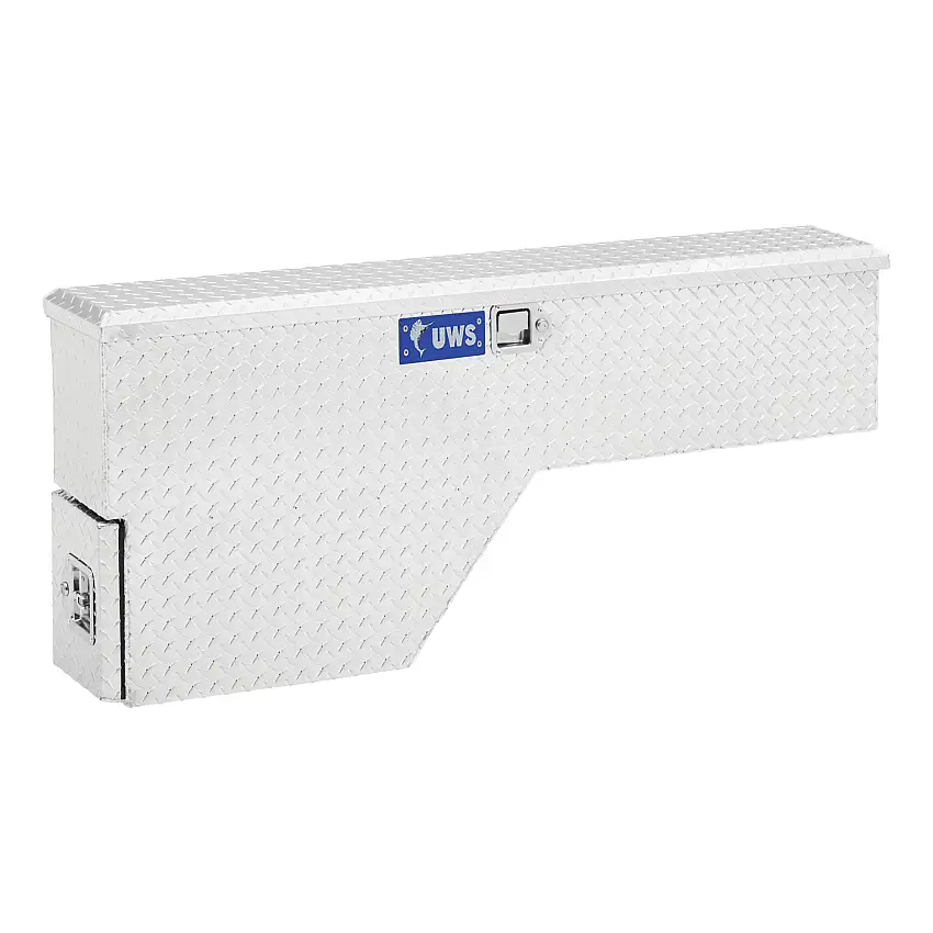 UWS Bright Aluminum 48" Passenger-Side Wheel Well Tool Box FW-48-DS-P