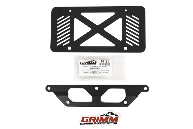 2021-2025 Ford Bronco Grimm Steel Front Bumper License Plate Mount | 10426