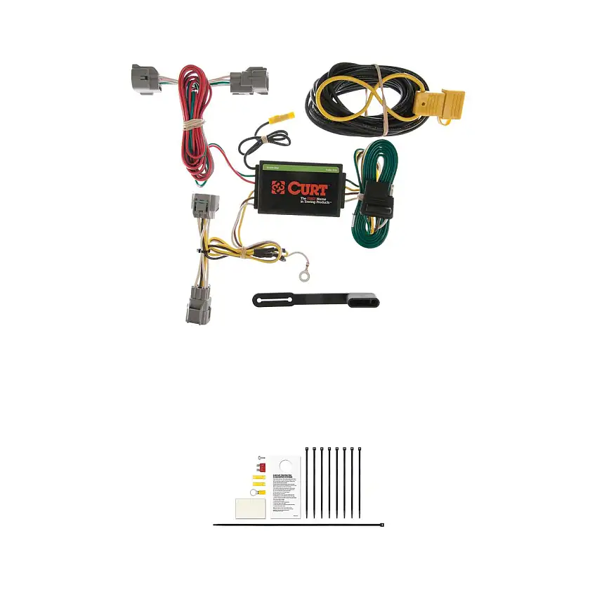 CURT 55349 Vehicle-Side Custom 4-Pin Trailer Wiring Harness, Fits Select Jeep Grand Cherokee