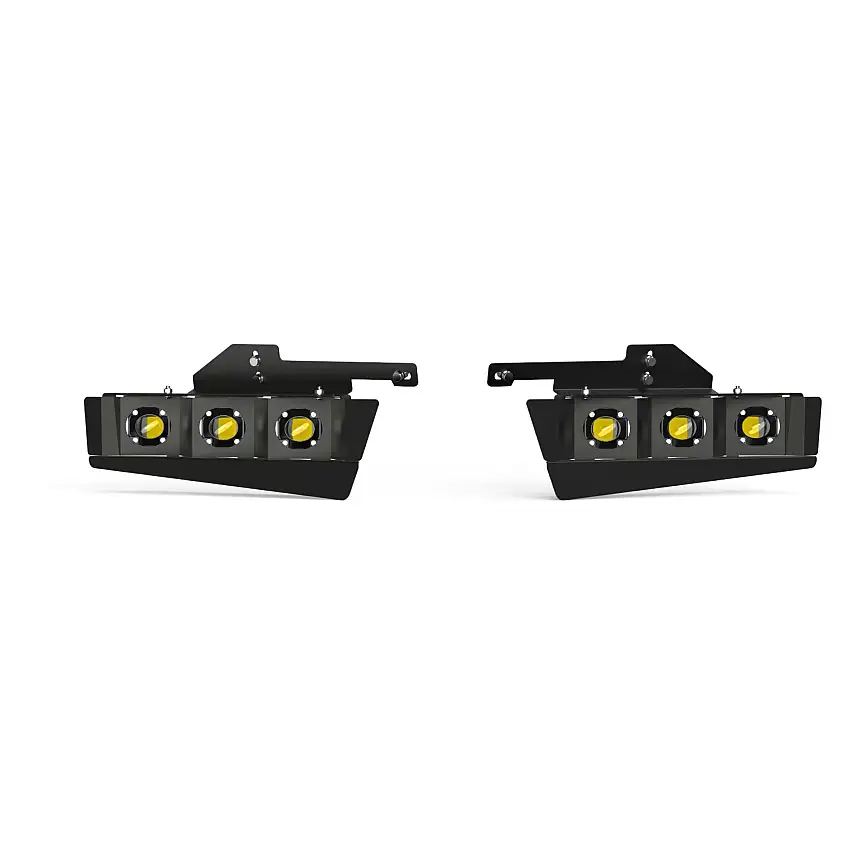 ARC Lighting 411R2 Concept Pod Mini Gen 2 Raptor Steel Bumper Triple Light Kit (2 EA)