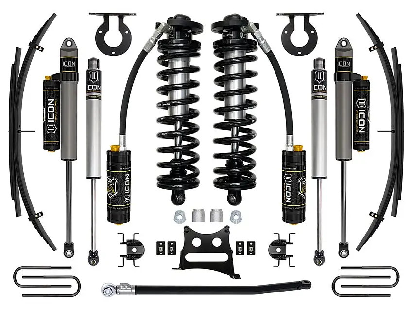 ICON Vehicle Dynamics K63194 11-16 FORD F250/F350 2.5-3" STAGE 4 COILOVER CONVERSION SYSTEM W EXPANSION PACK