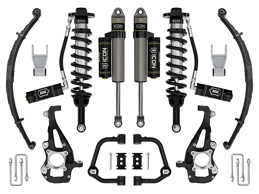 ICON Vehicle Dynamics K93143TL 21-25 FORD F150 4WD 3.5-4.5" STAGE 3 SUSPENSION SYS TUBULAR UCA / LEAF PACK