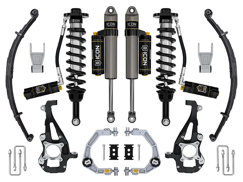 ICON Vehicle Dynamics K93144L 21-25 FORD F150 4WD 3.5-4.5" STAGE 4 SUSPENSION SYSTEM BILLET CDCV LEAF PACK