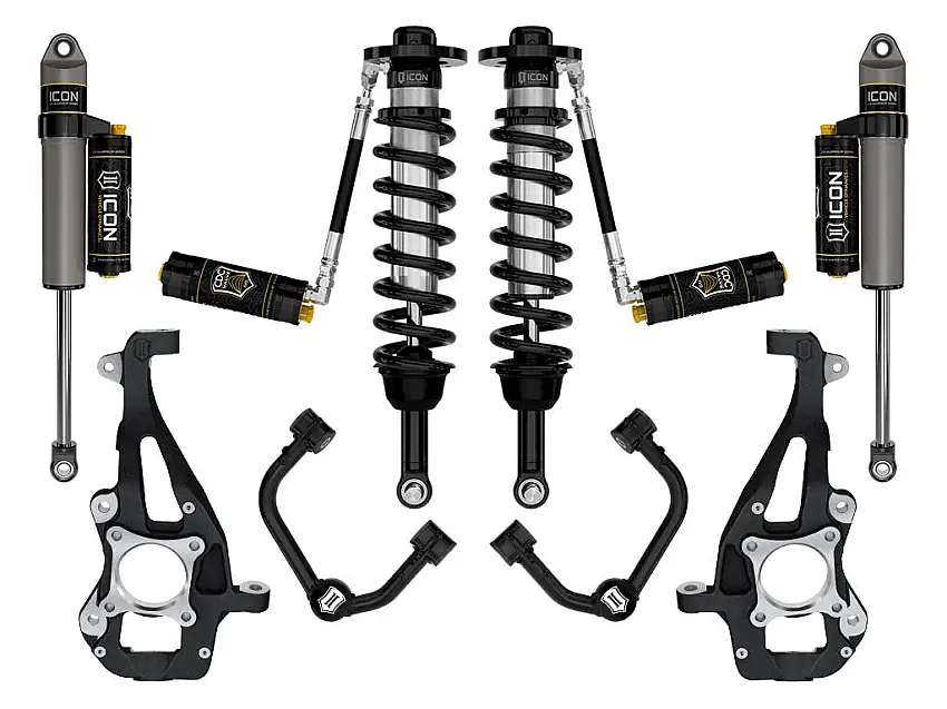 ICON Vehicle Dynamics K93144T 21-25 FORD F150 4WD 3.5-4.5" STAGE 4 SUSPENSION SYSTEM TUBULAR CDCV
