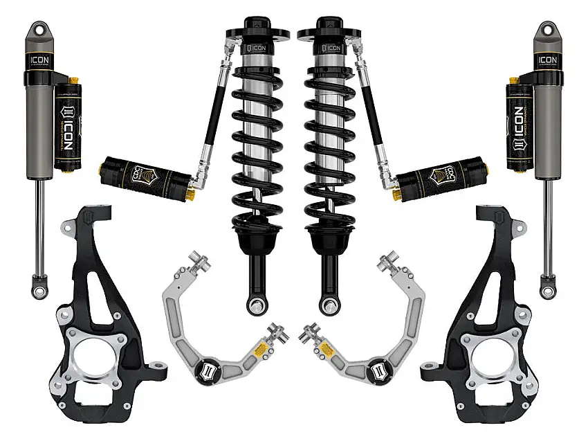 ICON Vehicle Dynamics K93144 21-25 FORD F150 4WD 3.5-4.5" STAGE 4 SUSPENSION SYSTEM BILLET CDCV