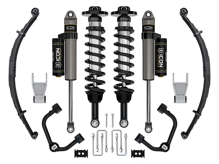 ICON Vehicle Dynamics K93162TL 21-25 FORD F150 TREMOR 4WD 2.5-3" STAGE 2 SUSPENSION SYS TUBULAR UCA / LEAF PACK