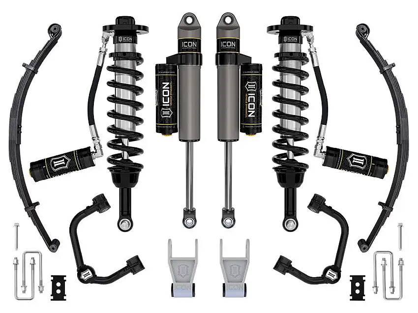 ICON Vehicle Dynamics K93163TL 21-25 FORD F150 TREMOR 4WD 2.5-3" STAGE 3 SUSPENSION SYS TUBULAR UCA / LEAF PACK