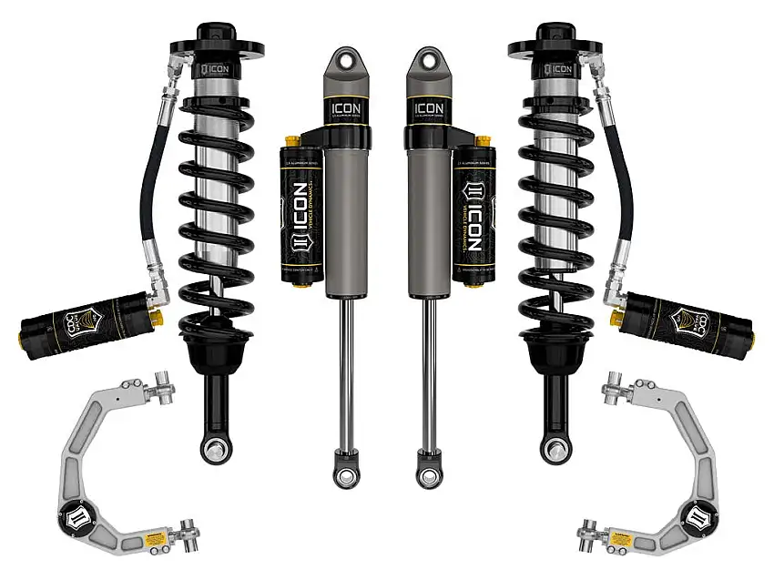 ICON Vehicle Dynamics K93164 21-25 FORD F150 TREMOR 2.5-3" STAGE 4 SUSPENSION SYSTEM BILLET CDCV