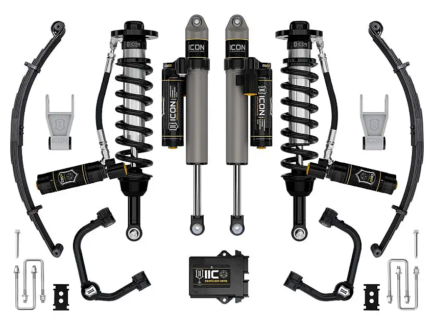 ICON Vehicle Dynamics K93165TL 21-25 FORD F150 TREMOR 4WD 2.5-3" STAGE 5 SUSPENSION SYS TUBULAR UCA / LEAF PACK