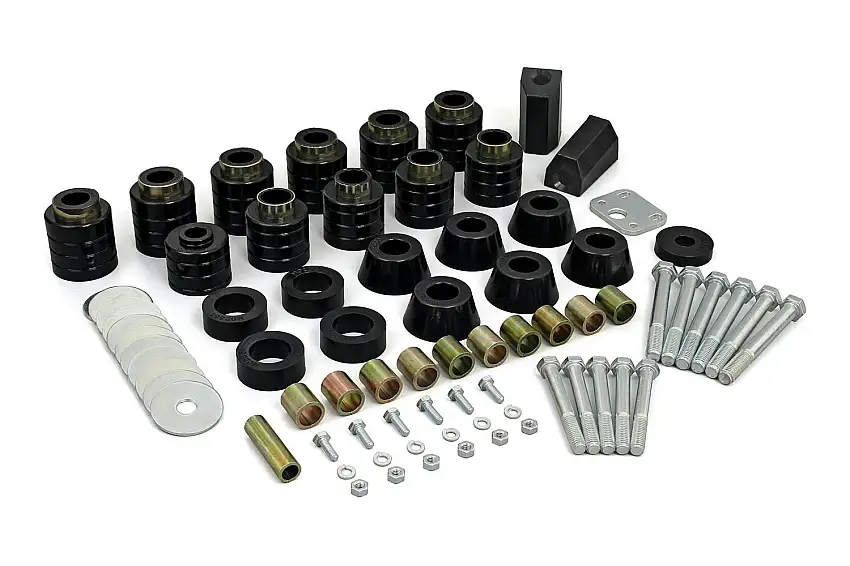 Daystar KJ04505BK Body Lift Kit 1" (Replaces Factory Mounts - Hardware & Radiator Core Supports)