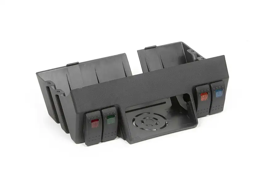 Daystar KJ71064BK Radio Mount & Switches (GMRS Radio Not Included)