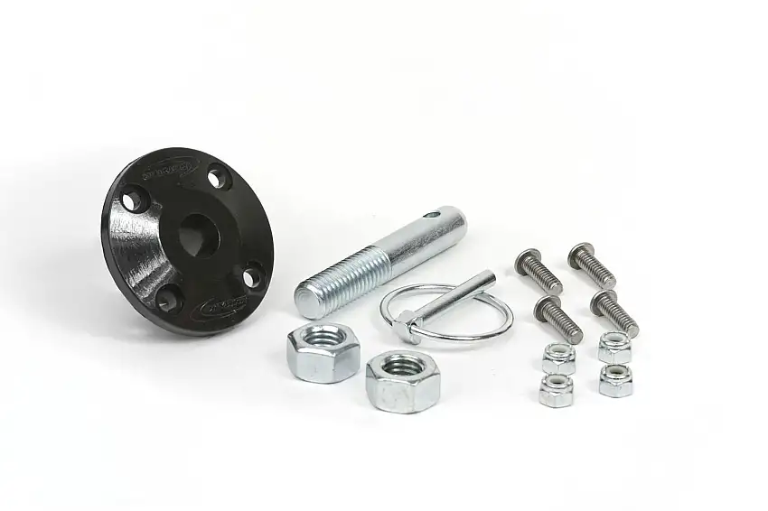 Daystar KU71104BK Hood Pin Kit Black Single Includes Polyurethane Isolator Pin Spring Clip