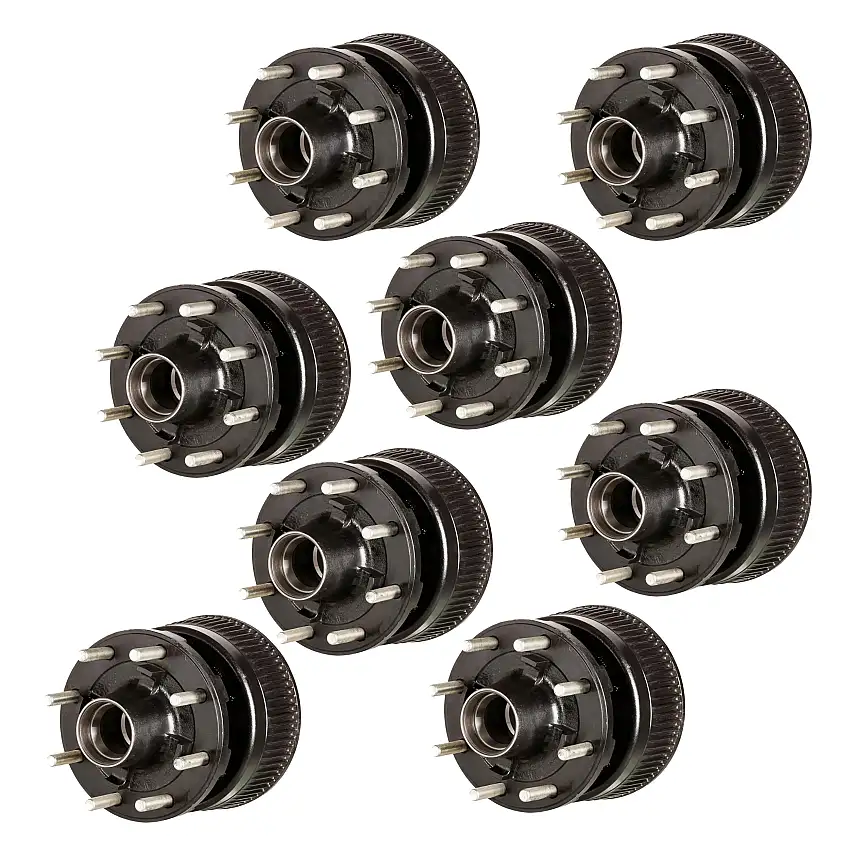 Lippert (8-Pack) 16K lbs Brake Drum Hub Assembly for 16,000- Axle - 8 on 275 mm, 22 mm Stud - Heavy-Duty Trailer Component