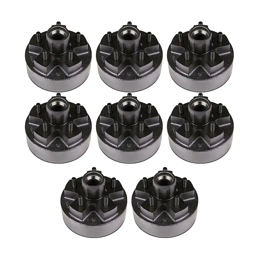 Lippert (8-Pack) 2200 lbs 7" Brake Hub, 5 on 4.5"; 1/2" Stud - 2,200 - Heavy-Duty Trailer Component