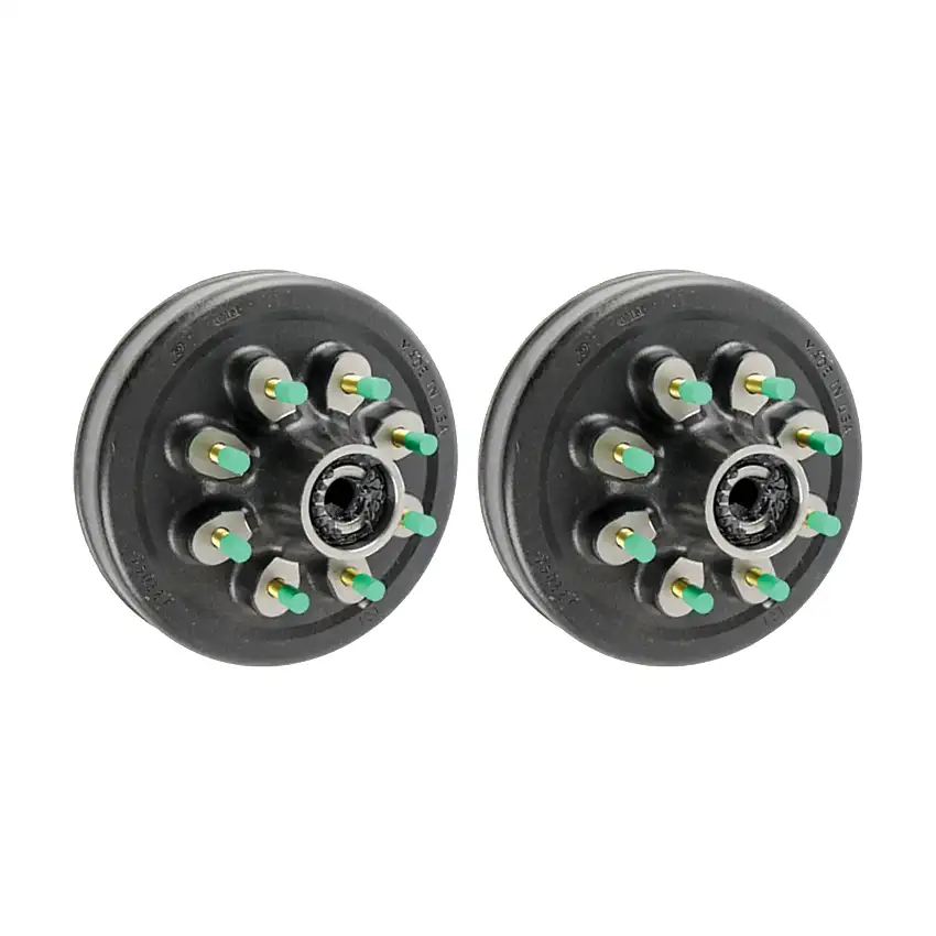 Lippert (2-Pack) 8K lbs Thread Hybrid Hub - 8,000- 8 on 6-1/2", 16-17-1/2" Wheels, 9/16" Studs, Grease - Heavy-Duty Trailer Component