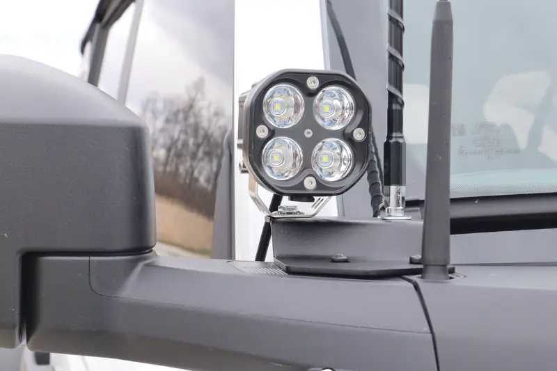 2021-2025 Ford Bronco LoD Black Ops Single A-Pillar Base Light Mount with Black Texture Coating | BLM2103