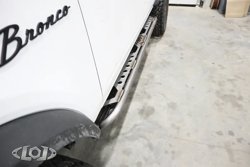 2021-2025 Ford Bronco 4-Door LoD Signature Rocksliders with Bare Steel Finish | BRS2140